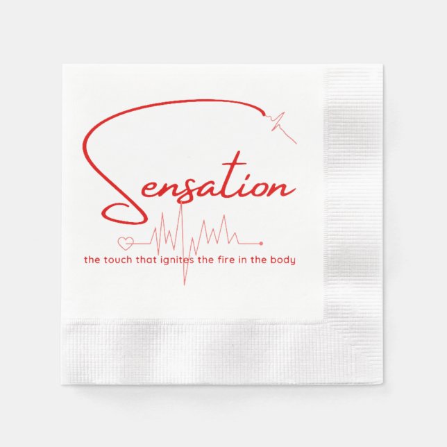 Guardanapo De Papel Sensation Pulse Heartline (Frente)