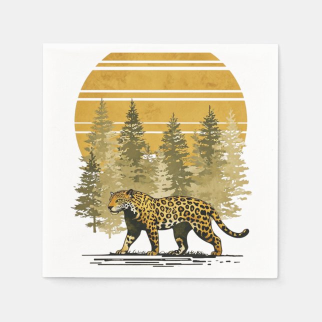 Guardanapo De Papel Ser um Aztec Jaguar (Frente)