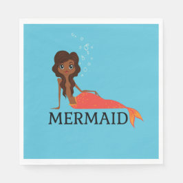 Guardanapo De Papel Sereia Bonita (Linda Menina Negra)