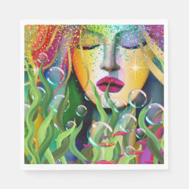 Guardanapo De Papel Sereia Mágica