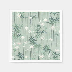 Guardanapo De Papel Serena Flor de Bambu Asiática  (4)