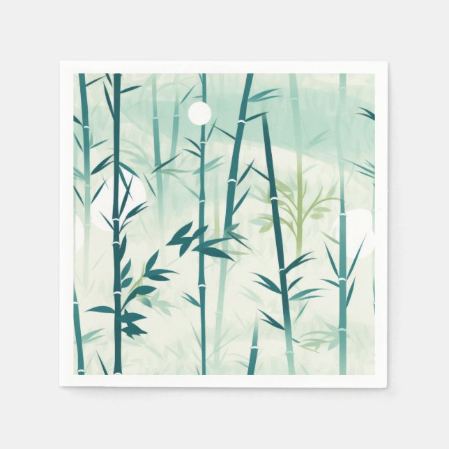 Guardanapo De Papel Serena Flor de Bambu Asiática  (5) (Frente)