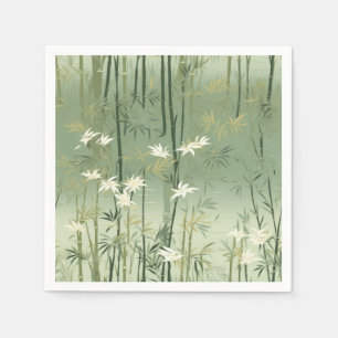 Guardanapo De Papel Serena Flor de Bambu Asiática (6)