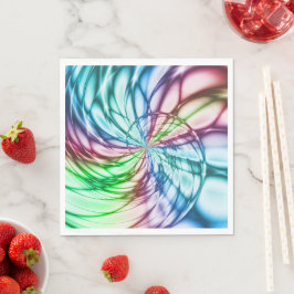 Guardanapo De Papel Serendipidade | Arte Fractal Multicolor