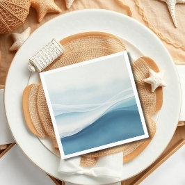 Guardanapo De Papel Serene Blue Beach Wedding
