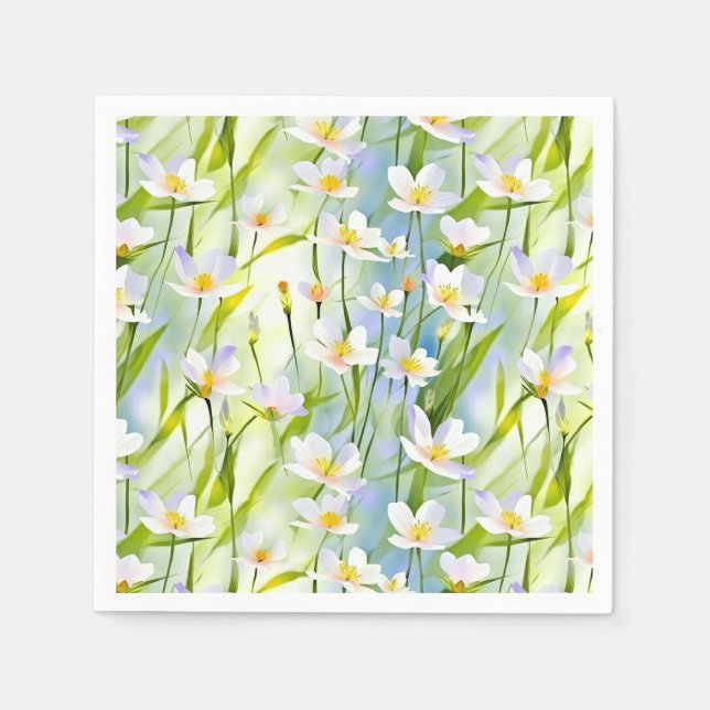 Guardanapo De Papel Serene Wildflower   (Frente)