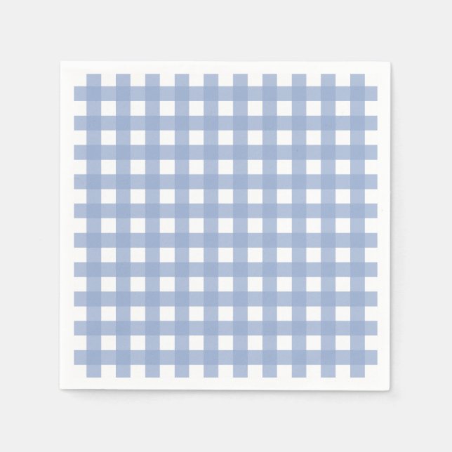 Guardanapo De Papel Serenity Blue Gingham (Frente)
