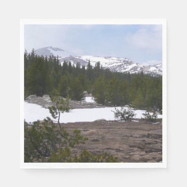 Guardanapo De Papel Serra Nevada e neve em Yosemite (Frente)