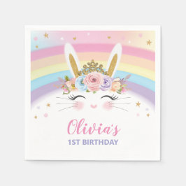 Guardanapo De Papel Serviços do Partido do primeiro aniversario Coelho