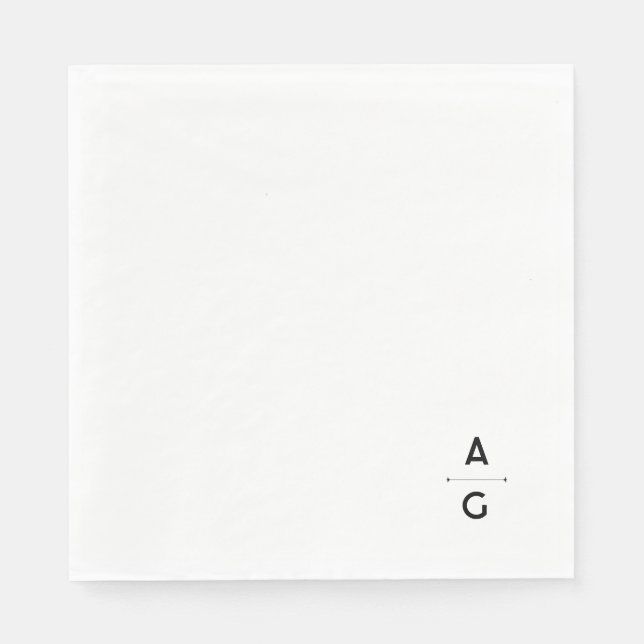 Guardanapo De Papel Serviette en papier de mariage "Lettrus" (Frente)
