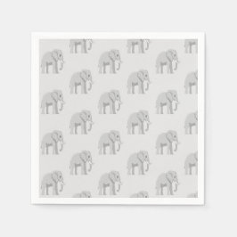 Guardanapo De Papel Serviettes d'anniversaire à motif éléphanteau fant
