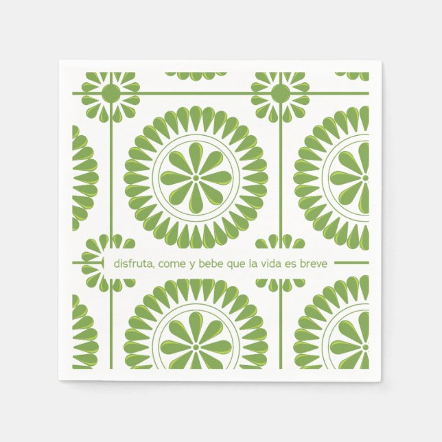 Guardanapo De Papel servilleta de papel con diseño mexicano (Frente)