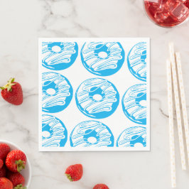 Guardanapo De Papel Servilleta de papel donas azules