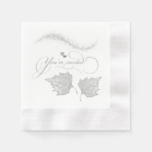 Guardanapo De Papel Servilleta de papel estás invitado para boda