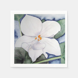 Guardanapo De Papel Servilleta papel violeta africana en acuarela