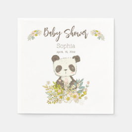 Guardanapo De Papel Servilletas de papel Baby Shower Panda