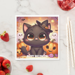 Guardanapo De Papel Servilletas Gato Negro