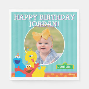 Guardanapo De Papel Sesame Pals Aniversário Padrão