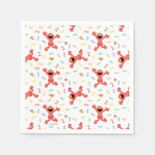 Guardanapo De Papel Sésame Street Elmo Birthday Crayon