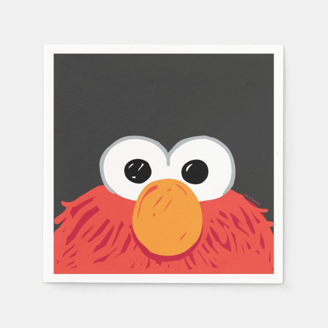Guardanapo De Papel Sesame Street | Elmo Rosto Grande (Frente)