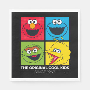 Guardanapo De Papel Sesame Street os miúdos legal originais