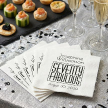 Setenta e Fabuloso Nome Data Festa de Aniversário 