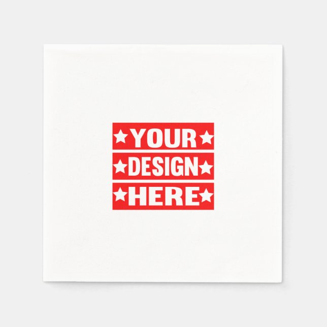 Guardanapo De Papel Seu Design aqui personalizado (Frente)