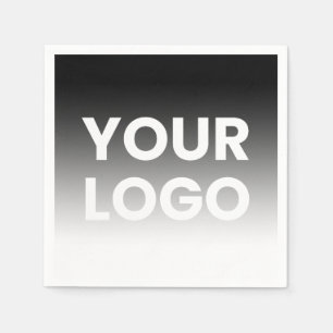 Guardanapo De Papel Seu logotipo e moderno gradiente de cor editável