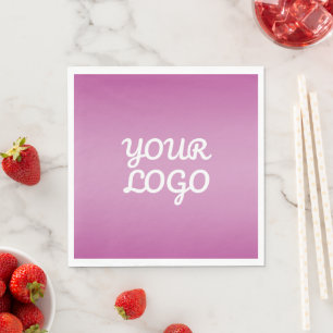 Guardanapo De Papel Seu logotipo e ombre moderno simples Roxo