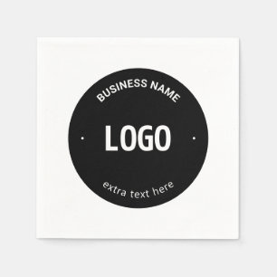 Guardanapo De Papel Seu logotipo, imagem ou Design e texto editável