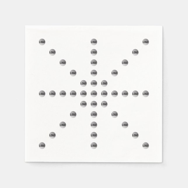 Guardanapo De Papel Seu logotipo ou qualquer imagem carregada | Padrão (Frente)