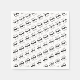 Guardanapo De Papel Seu logotipo padrão diagonal simples repetitivo