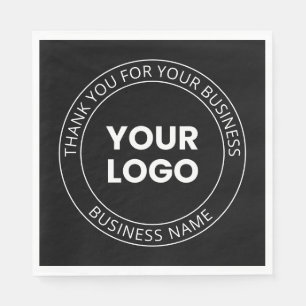Guardanapo De Papel Seu próprio logotipo e mensagem de agradecimento e