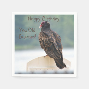 Guardanapo De Papel Seu velho Buzzard Birthday