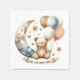 Guardanapo De Papel Sexo Neutro do Ursinho Papel Revelador Nápoles