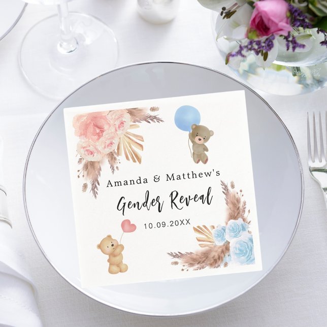 Guardanapo De Papel Sexo revelado pelo partido Pampas Teddy Urinista (Criador carregado)