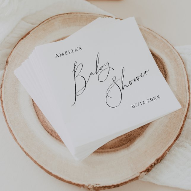 Guardanapo De Papel Sexo Whimsical Chá de fraldas Neutro Napkins (Criador carregado)