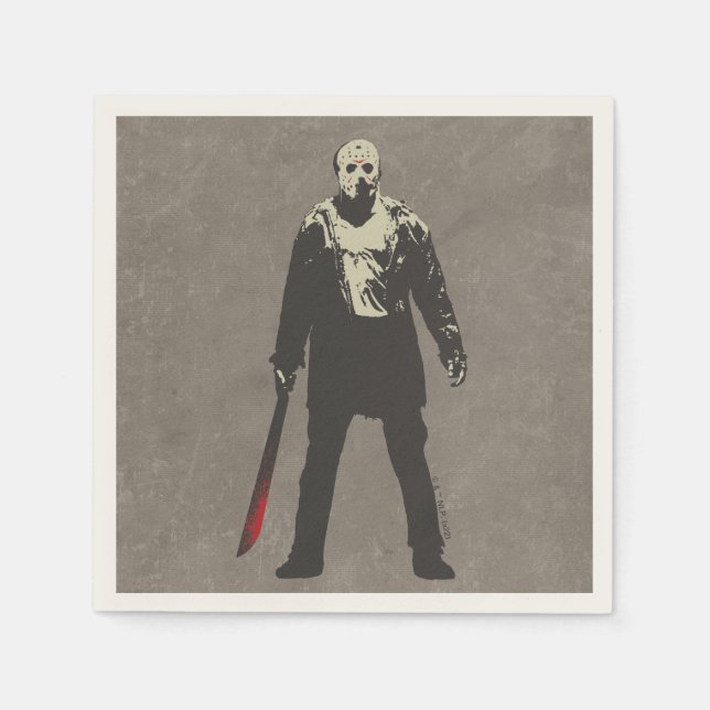 Guardanapo De Papel Sexta-feira, 13 | Jason Voorhees Caracter Art (Frente)