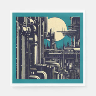 Guardanapo De Papel SF Füturística - Corte 2