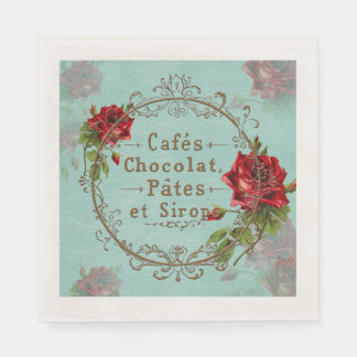 Guardanapo De Papel ShabbyVintageRoses - Papel Nápoles