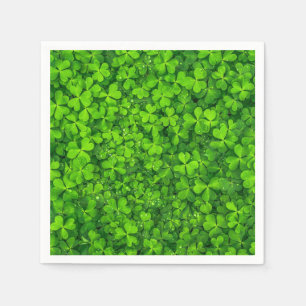 Guardanapo De Papel Shamrock Clovers Fotografia Saint Patrick Irlandê