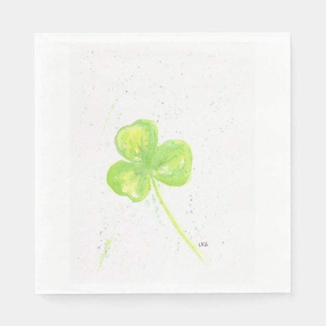 Guardanapo De Papel Shamrock Luncheon Napkin (Frente)