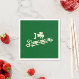 Guardanapo De Papel Shamrock Saint Patricks, da Patty Irlandesa Engraç