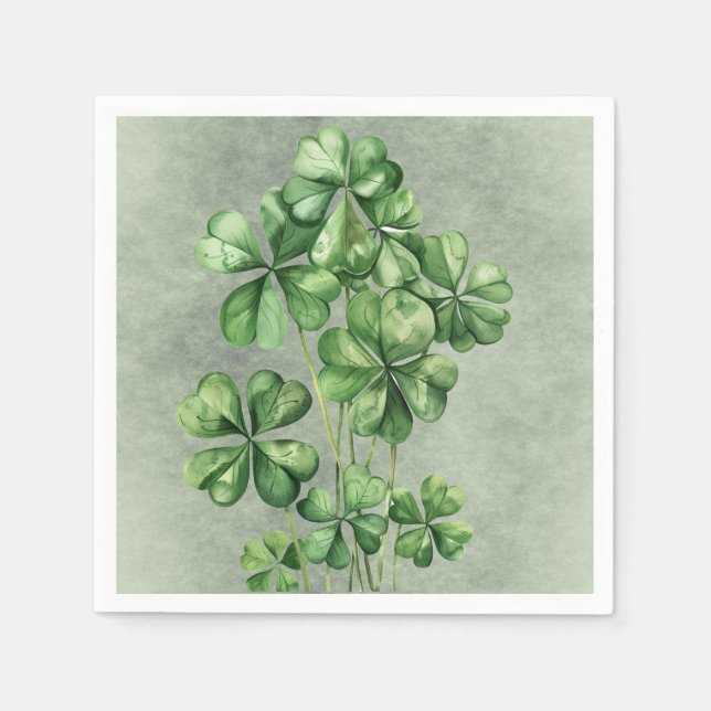 Guardanapo De Papel Shamrock Verde Belo (Frente)
