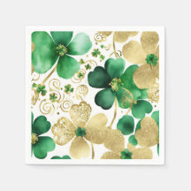 Shamrock verde e Dourado