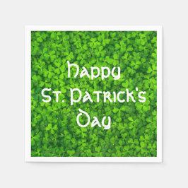 Guardanapo De Papel Shamrocks Clover deixa Ruas.
