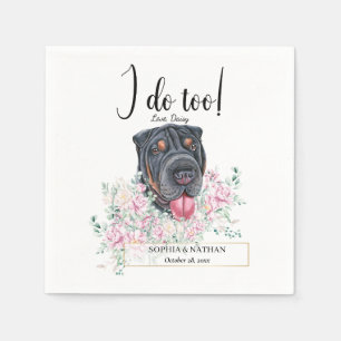 Guardanapo De Papel Shar Pei Cachorro Casamento Cocktail Napkins