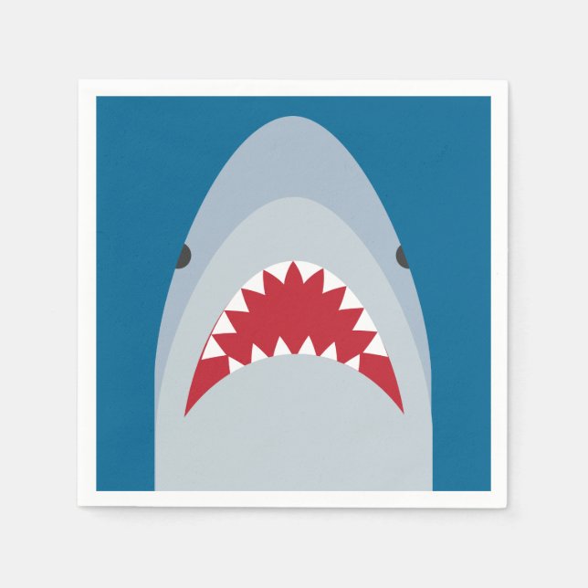 Guardanapo De Papel Shark Paper Napkins (Frente)