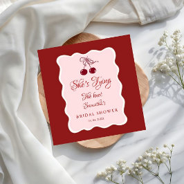 Guardanapo De Papel She is tying the knot Bridal Shower