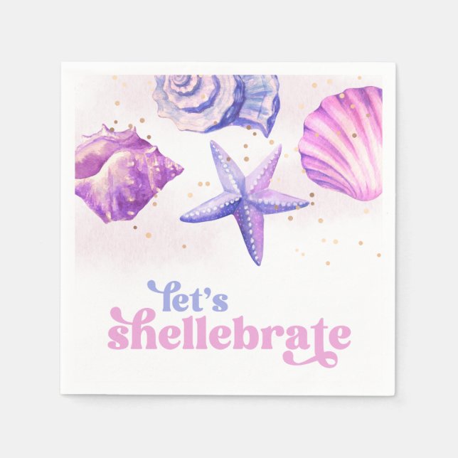 Guardanapo De Papel Shellebrate Party Paper Napkins (Frente)